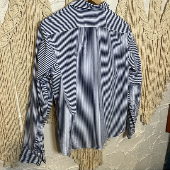 Lauren Ralph Lauren Striped poplin shirt Women’s size Large - Picture 10 of 12